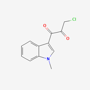 molecular formula C12H10ClNO2 B15296578 3-chloro-1-(1-methyl-1H-indol-3-yl)propane-1,2-dione CAS No. 1892555-71-3