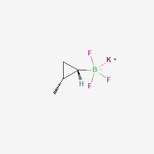 molecular formula C4H7BF3K B15296591 Potassium;trifluoro-[cis-2-methylcyclopropyl]boranuide 