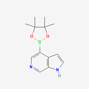 molecular formula C13H17BN2O2 B1529661 4-(4,4,5,5-tetramethyl-1,3,2-dioxaborolan-2-yl)-1H-pyrrolo[2,3-c]pyridine CAS No. 1352227-38-3
