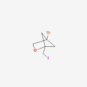 molecular formula C6H8BrIO B15296629 4-Bromo-1-(iodomethyl)-2-oxabicyclo[2.1.1]hexane 