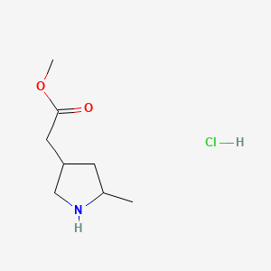 Methyl 2-(5-methylpyrrolidin-3-yl)acetate hydrochloride