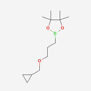 2-(3-(Cyclopropylmethoxy)propyl)-4,4,5,5-tetramethyl-1,3,2-dioxaborolane