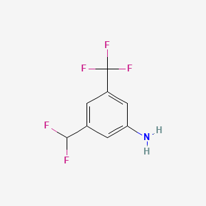 3-(Difluoromethyl)-5-(trifluoromethyl)aniline