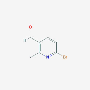 molecular formula C7H6BrNO B1529668 6-溴-2-甲基烟酰醛 CAS No. 926293-55-2