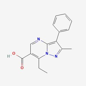 7-Ethyl-2-methyl-3-phenylpyrazolo[1,5-a]pyrimidine-6-carboxylicacid