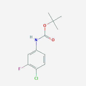 molecular formula C11H13ClFNO2 B1529669 N-Boc-4-氯-3-氟苯胺 CAS No. 869299-68-3