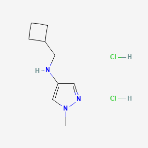 N-(cyclobutylmethyl)-1-methyl-1H-pyrazol-4-amine dihydrochloride