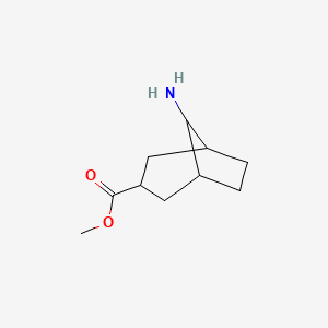 molecular formula C10H17NO2 B15296729 Methyl 8-aminobicyclo[3.2.1]octane-3-carboxylate 