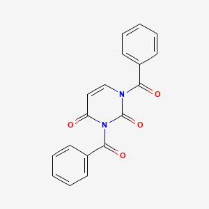 molecular formula C18H12N2O4 B15296736 1,3-Dibenzoyl-1,2,3,4-tetrahydropyrimidine-2,4-dione 