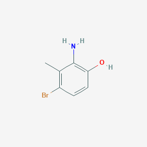 molecular formula C7H8BrNO B1529675 2-Amino-4-bromo-3-methylphenol CAS No. 1154740-46-1