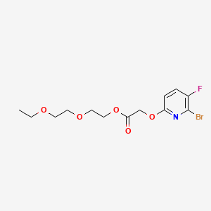 2-(2-Ethoxyethoxy)ethyl 2-[(6-bromo-5-fluoropyridin-2-yl)oxy]acetate