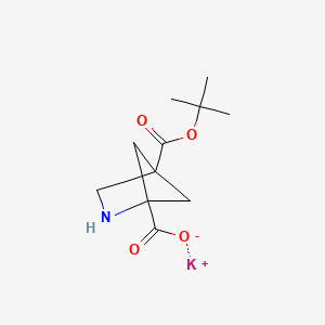 Potassium 4-[(tert-butoxy)carbonyl]-2-azabicyclo[2.1.1]hexane-1-carboxylate