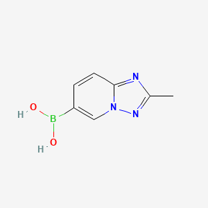 molecular formula C7H8BN3O2 B15296812 2-Methyl[1,2,4]triazolo[1,5-A]pyridine-6-boronic acid 