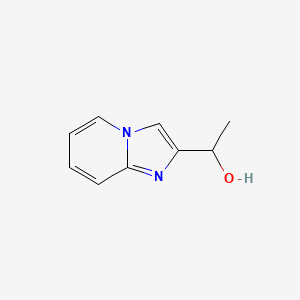 molecular formula C9H10N2O B15296826 1-{Imidazo[1,2-a]pyridin-2-yl}ethan-1-ol CAS No. 1464856-45-8