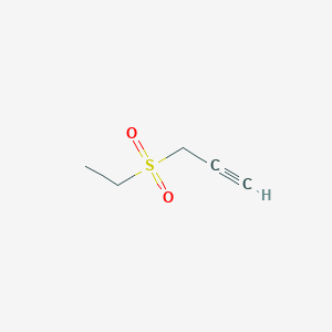 molecular formula C5H8O2S B15296830 Ethyl propargyl sulfone CAS No. 13603-87-7