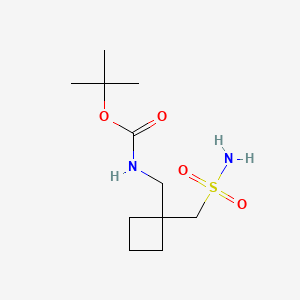 tert-butyl N-{[1-(sulfamoylmethyl)cyclobutyl]methyl}carbamate