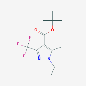 tert-butyl 1-ethyl-5-methyl-3-(trifluoromethyl)-1H-pyrazole-4-carboxylate