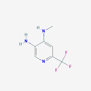 molecular formula C7H8F3N3 B15296886 N4-methyl-6-(trifluoromethyl)pyridine-3,4-diamine CAS No. 1700125-93-4