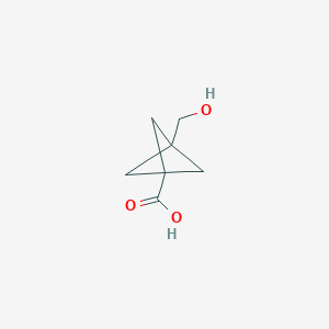 3-(Hydroxymethyl)bicyclo[1.1.1]pentane-1-carboxylic acid