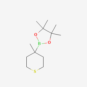 4,4,5,5-Tetramethyl-2-(4-methylthian-4-yl)-1,3,2-dioxaborolane