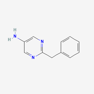 molecular formula C11H11N3 B15296946 2-Benzylpyrimidin-5-amine CAS No. 1094411-82-1