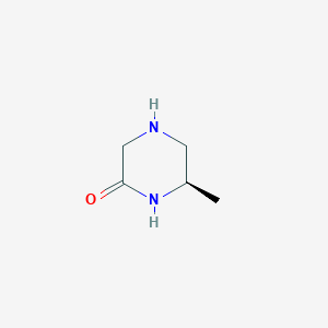 molecular formula C5H10N2O B1529697 (R)-6-甲基哌嗪-2-酮 CAS No. 1240589-57-4