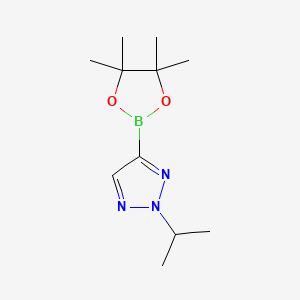 molecular formula C11H20BN3O2 B15296977 2-(propan-2-yl)-4-(4,4,5,5-tetramethyl-1,3,2-dioxaborolan-2-yl)-2H-1,2,3-triazole 