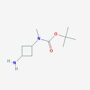 molecular formula C10H20N2O2 B1529699 tert-butyl N-(3-aminocyclobutyl)-N-methylcarbamate CAS No. 1392803-87-0