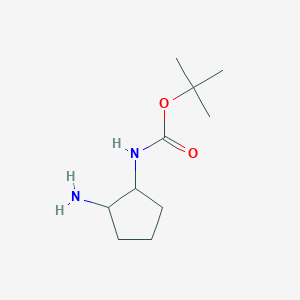 molecular formula C10H20N2O2 B152970 叔丁基(2-氨基环戊基)氨基甲酸酯 CAS No. 1193388-07-6