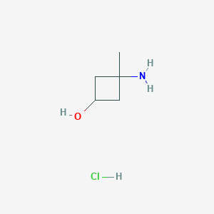 molecular formula C5H12ClNO B1529700 3-氨基-3-甲基环丁醇盐酸盐 CAS No. 1403766-99-3