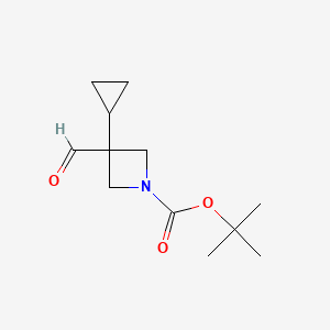 Tert-butyl 3-cyclopropyl-3-formylazetidine-1-carboxylate