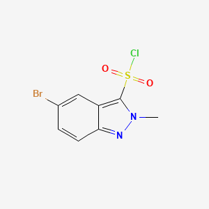 molecular formula C8H6BrClN2O2S B1529701 5-溴-2-甲基-2H-吲唑-3-磺酰氯 CAS No. 1363382-22-2