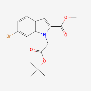 methyl 6-bromo-1-[2-(tert-butoxy)-2-oxoethyl]-1H-indole-2-carboxylate