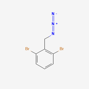 molecular formula C7H5Br2N3 B15297012 2-(Azidomethyl)-1,3-dibromobenzene 