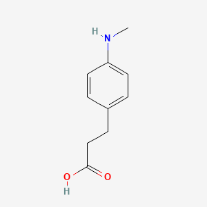 molecular formula C10H13NO2 B15297021 3-[4-(Methylamino)phenyl]propanoic acid 