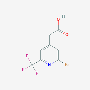 B1529705 2-Bromo-6-(trifluoromethyl)pyridine-4-acetic acid CAS No. 1227577-84-5