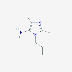 molecular formula C8H15N3 B15297066 2,4-dimethyl-1-propyl-1H-imidazol-5-amine 