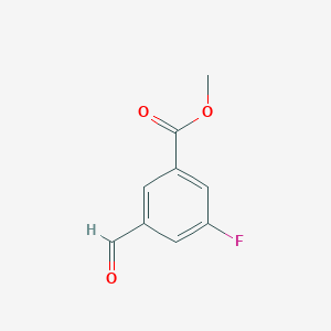 molecular formula C9H7FO3 B1529709 Methyl 3-fluoro-5-formylbenzoate CAS No. 1393561-99-3