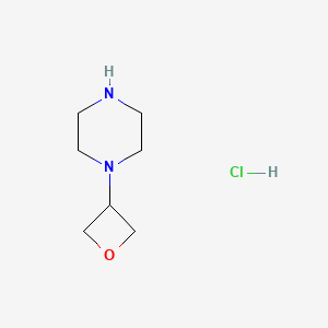 molecular formula C7H15ClN2O B1529710 1-(Oxetan-3-yl)piperazine hydrochloride CAS No. 1369338-92-0