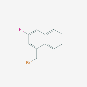 molecular formula C11H8BrF B15297106 1-(Bromomethyl)-3-fluoronaphthalene 