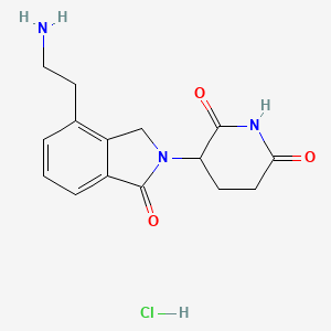 3-[4-(2-aminoethyl)-1-oxo-2,3-dihydro-1H-isoindol-2-yl]piperidine-2,6-dione hydrochloride