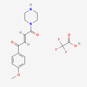 (2E)-1-(4-methoxyphenyl)-4-(piperazin-1-yl)but-2-ene-1,4-dione, trifluoroacetic acid