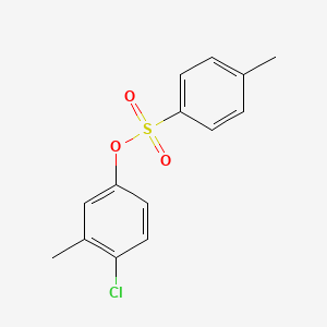 molecular formula C14H13ClO3S B15297161 4-Chloro-3-methylphenyl 4-methylbenzene-1-sulfonate CAS No. 599-85-9