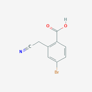 molecular formula C9H6BrNO2 B1529717 4-溴-2-(氰甲基)苯甲酸 CAS No. 942935-70-8