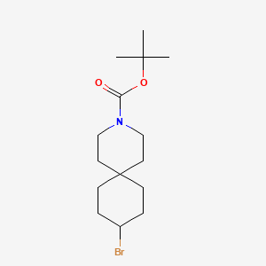 Tert-butyl 9-bromo-3-azaspiro[5.5]undecane-3-carboxylate