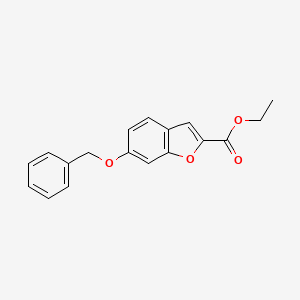 molecular formula C18H16O4 B1529719 Ethyl 6-(Benzyloxy)benzofuran-2-carboxylate CAS No. 110060-70-3