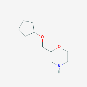 B152972 Morpholine, 2-[(cyclopentyloxy)methyl]-(9CI) CAS No. 125444-26-0