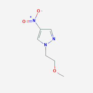 molecular formula C6H9N3O3 B1529720 1-(2-甲氧基乙基)-4-硝基-1H-吡唑 CAS No. 948570-75-0
