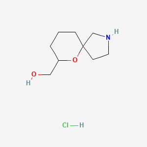 molecular formula C9H18ClNO2 B15297220 {6-Oxa-2-azaspiro[4.5]decan-7-yl}methanol hydrochloride 