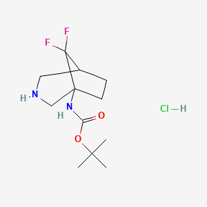 tert-butylN-{8,8-difluoro-3-azabicyclo[3.2.1]octan-1-yl}carbamatehydrochloride